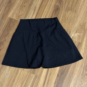 Lululemon Women's Sz 6 Tennis Golf Skirt Compression Shorts EUC Black